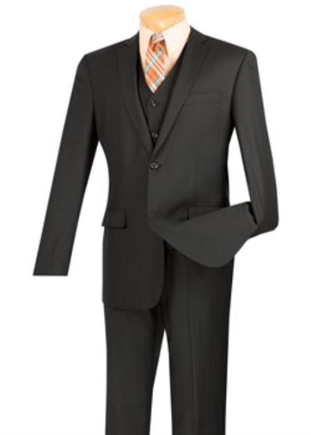 Men's Royal Blue  3 Piece Executive Dress Suits for Men Narrow Leg Pants main image 0