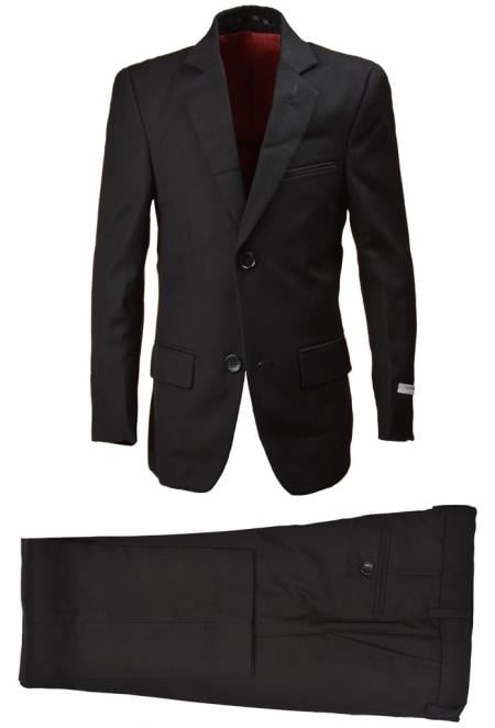 Boys Black Boys Husky Suit Suit Perfect for toddler Suit wedding attire outfits