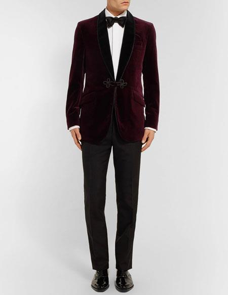 Men's Maroon Color ~ Slim Fit Burgundy Maroon Suit   ~ Wine Suit main image 0