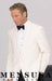 Single Breasted Ivory White Tropical 1 Button Shawl Lapel Dinner Jackets mensusa