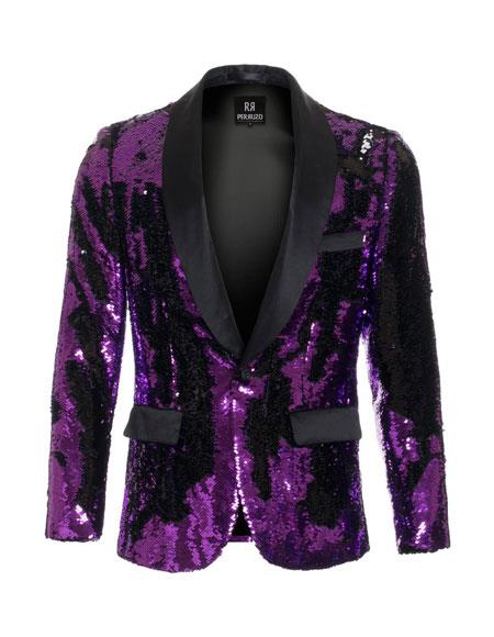 Mens Blazer Purple main image 0