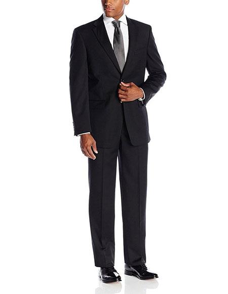Single-Breasted-Solid-Black-Suit