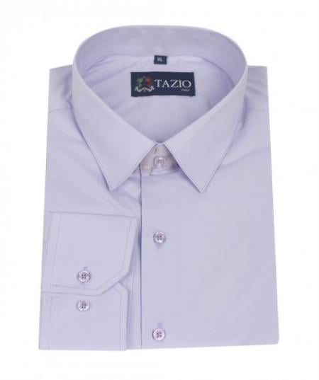 Affordable Clearance Cheap Mens Dress Shirt Sale Online Trendy - Slim Fit - Lavender Men's Dress Shirt