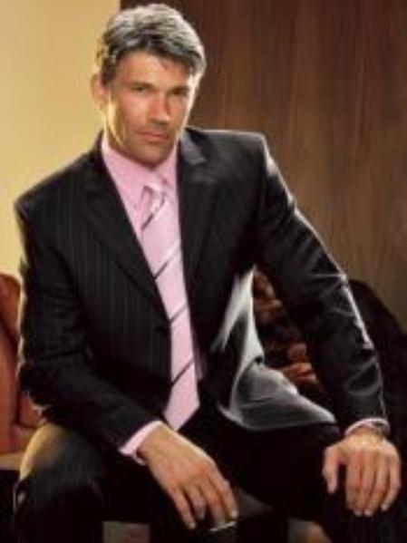 Small Pinstripe Black Super 120'S Wool Premier Quality Italian Fabric Taper Slim Cut Tape Available In 2 Or 3 Buttons Style Regular Classic Cut - mensusa