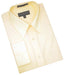 Solid Butter Cotton Blend Dress Shirt With Convertible Cuffs Men's Dress Shirt mensusa