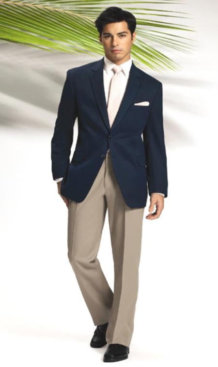 Solid Dark Navy Blue Suit For Men 2 Button Sport Coat Jacket Cheap Priced Unique Dress Blazer For Men Jacket For Men Sale + Any Color Dress Pants For Men mensusa