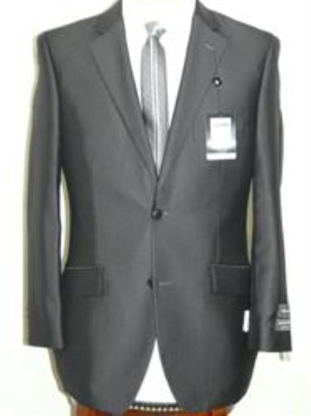 Summer Light Weight Fabric Charcoal 2 Button Cheap Priced Business Suits Clearance Sale - Color: Dark Grey Suit mensusa