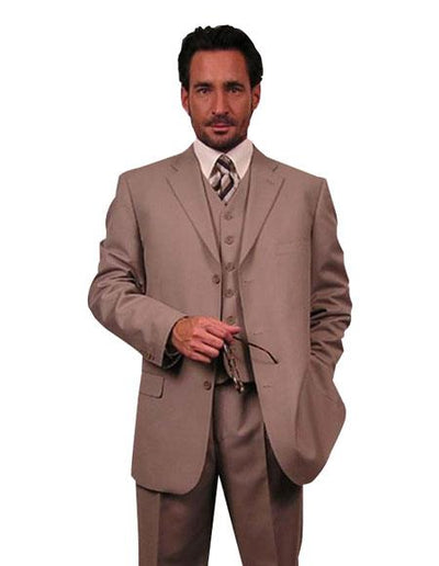 Super 110's Extra Fine Premier Quality Online Sale Clearance Poly~Rayon 3PC Vested three piece Available in 2 or Three ~ 3 Buttons Style Regular Classic Cut Cheap Business Suits Clearance Sale $139 (Wholesale price $95 (20PC&UPMinimum)) mensusa