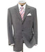 Super 150 Light Gray Men's premier quality three buttons style italian fabric Dress Suit $199 Compare at - mensusa