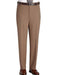 Taupe Flat Front Regular Rise Slacks mensusa