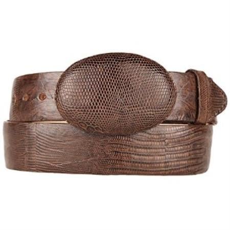 Original Lizard Teju Skin Black,Cherry Western Style Belt main image 1