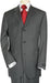 Three - 3 Buttons Style Men's Suit Dark Charcoal premier quality italian fabric Suit Super 150 - mensusa