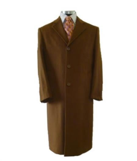 Mens Overcoat Mens Dress Coat Vicuna ~ Light Brown ~ Rust ~ Copper ~ Cognac Mixture Dark Camel Long Men's Dress Topcoat - Winter coat Full Length