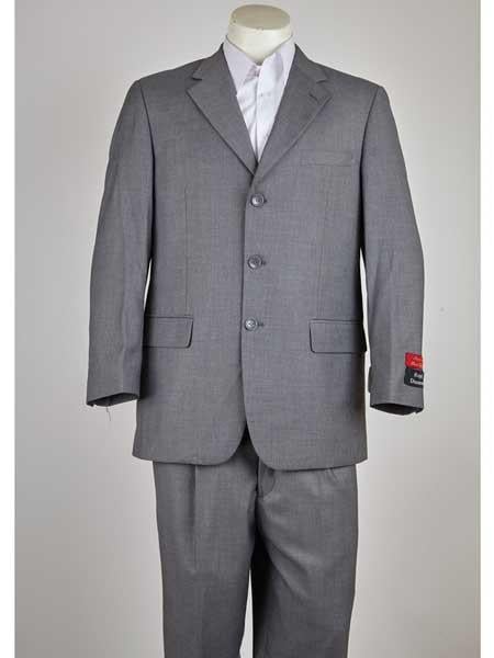 Men's Mild Grey 2 Button Three Piece Suit with Trousers main image 1