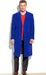 Royal Blue Men's Dress Coat full length Overcoat