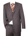 Three Buttons Style suit Dark Gray/Blue Super 150's Rayon Viscose Italian Fabric Design (One Pleat) - mensusa