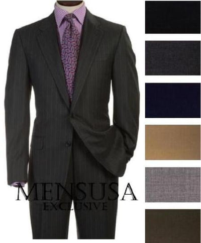Three Buttons Style suit Super Worsted Virgin Business Suits Comes in 25 colors - mensusa