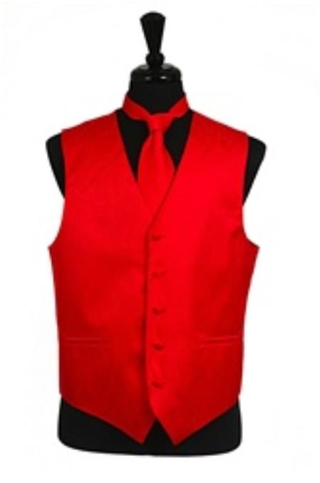 Dress Tuxedo Wedding Vest/Tie/Bowtie Sets (Black-Gold Combination) Buy 10 of same color Tie For $25 Each-Men's Neck Ties - Mens Dress Tie - Trendy Mens Ties main image 1