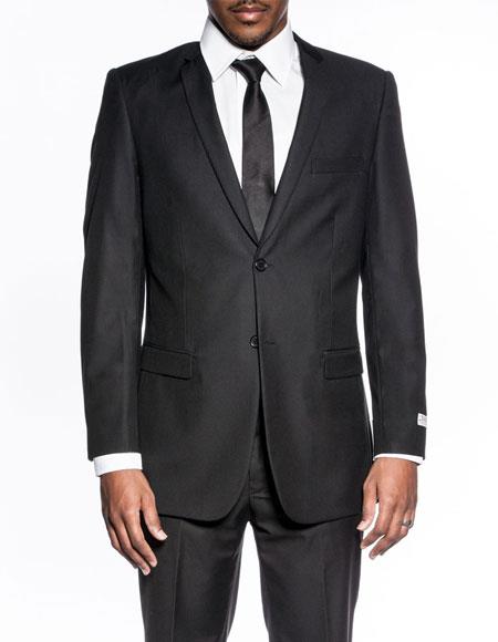 Extra Slim Fit Suit Mens classic black extra slim fit wedding prom 2026 skinny suit
