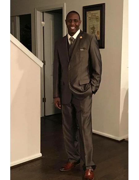 Alberto Nardoni Brown 2 Button Suit