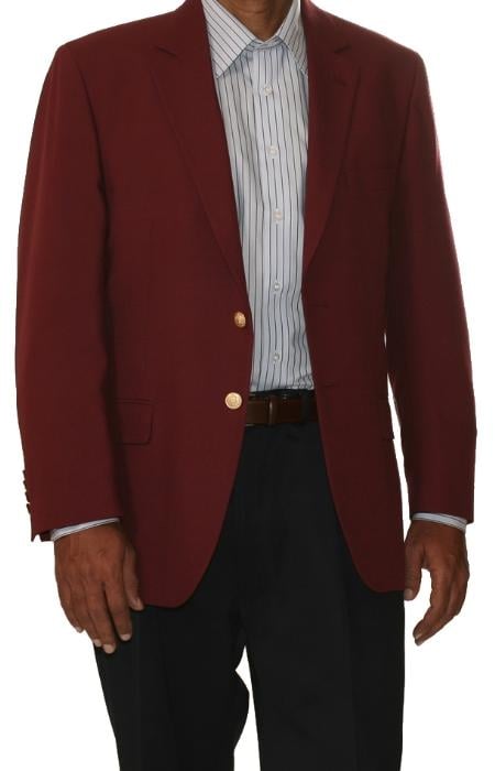 Two Button Cheap Priced Unique Dress Blazer Jacket For Men Sale Burgundy ~Maroon Suit~ Wine Color (Men + Women) mensusa