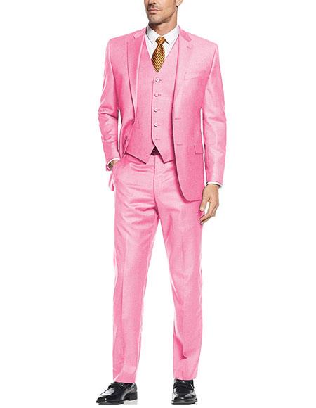 MUP3 Beautiful Men'S 2 Button Light Pink Fashion Dress With Nice Cut Smooth Soft Fabric main image 0
