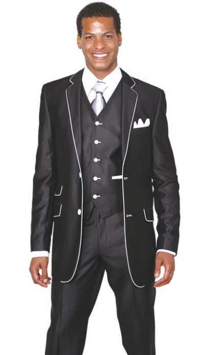 Black and White Suit
