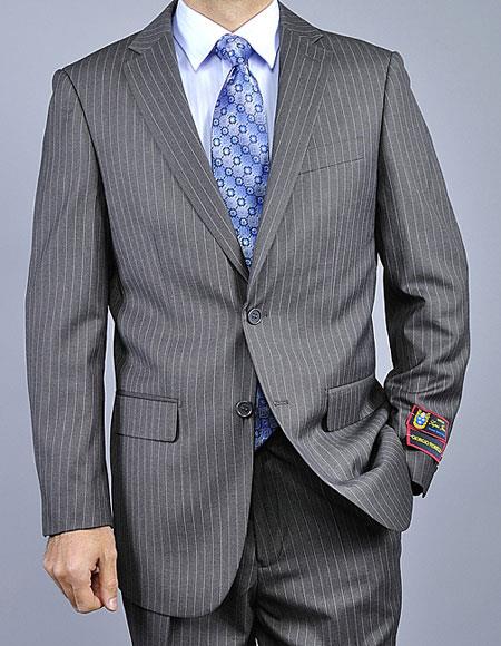 Giorgio Fiorelli Suit Men's Two Buttons Pinstripe Authentic Giorgio Fi ...