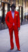 Men’s Hot Red 2-Piece Suit