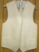 WHITE GROOMSMEN DRESS TUXEDO WEDDING Vest ~ Waistcoat ~ Waist coat & TIE SET Buy 10 of same color Tie For $25 Each - Men's Neck Ties - Mens Dress Tie - Trendy Mens Ties mensusa