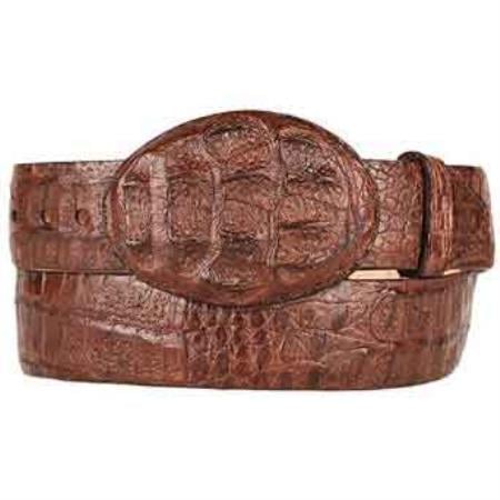 Black Original Caiman Belly Skin Western Style Belt main image 0