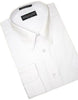 White Cotton Blend Convertible Cuffs Men's Dress Shirt mensusa
