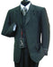 Wide Pinstripe In Charcoal Grey Vest Included Available in 2 buttons 3 ~ Three Piece - mensusa
