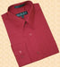 Wine/Burgundy ~ Maroon ~ Wine Color Cotton Blend Convertible Cuffs Men's Dress Shirt mensusa
