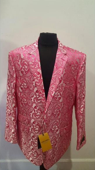 Alberto Nardoni Brand Pink Fuchsia Men's Blazer (Wholesale price $95 (12pc&UPMinimum)) main image 0