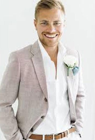 Grey Regular Length 2 Back Button and Groomsmen Wedding Suit