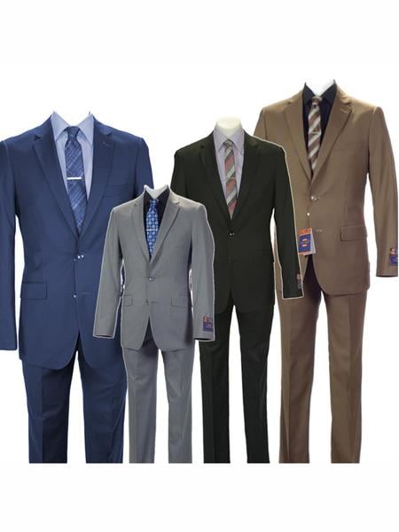 Designer Men's 2 button fully lined slim fit suit