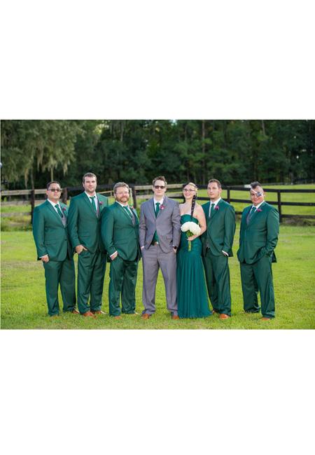 Men's Vested Suit Gray