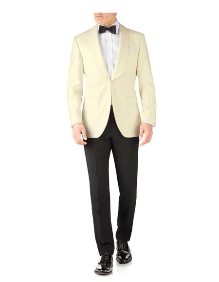 Men's Slim Fit Shawl Lapel Tuxedo One Button