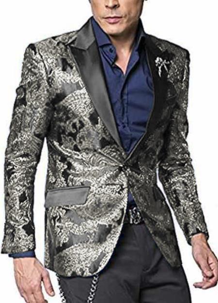 Men's Silver Grey ~ Gray Blazer