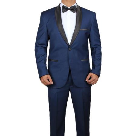 Men's James Bond Outfit Midnight Blue Tuxedo Skyfall