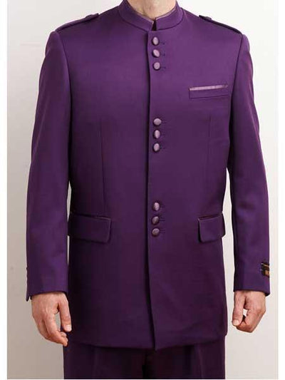 Collarless Blazer Mens