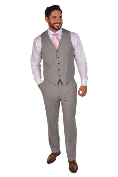 Matching Waistcoat Wedding ~ Prom Dress Fuschia Tuxedo Wedding Men's Vest ~ Waistcoat ~ Waist coat & Flat Front Pants Set main image 0