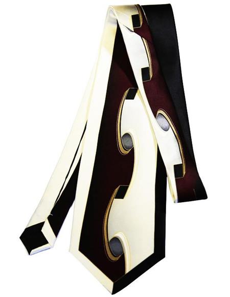 Men's Extra Long Burgundy Silk Tie