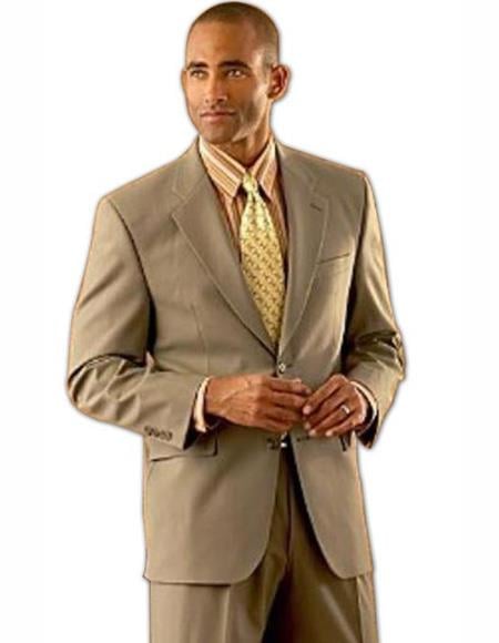 Men's Suits Clearance Sale Coffee Tan ~ Beige