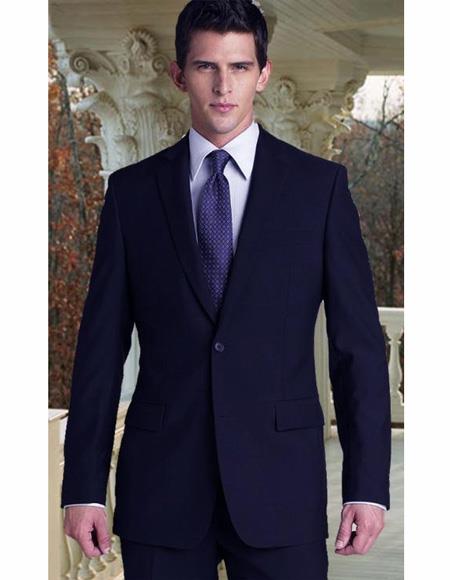 Men's Suits Clearance Sale Dark Navy Blue