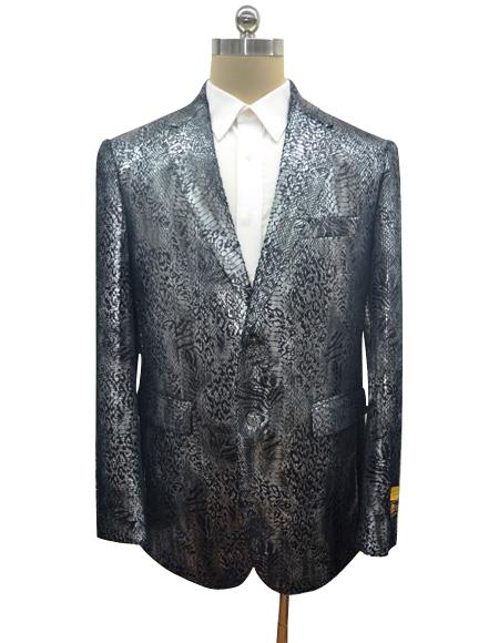 Men's Black Men's Snake Print Jacket for Sale