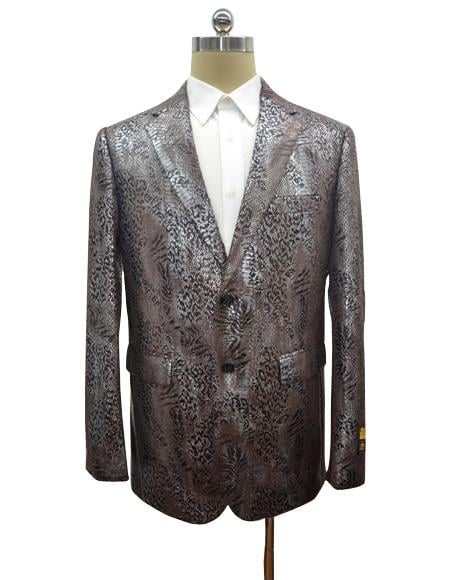 Men's Brown Alligator Ostrich looking Python Snakeskin Print ...