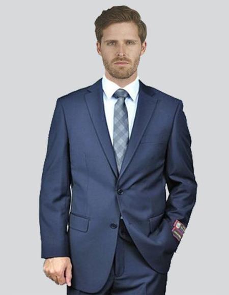 Giorgio Fiorelli Suit Men's Solid Dark Navy Suit