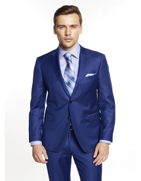 Giorgio Fiorelli Suit Men's Solid Blue Suit